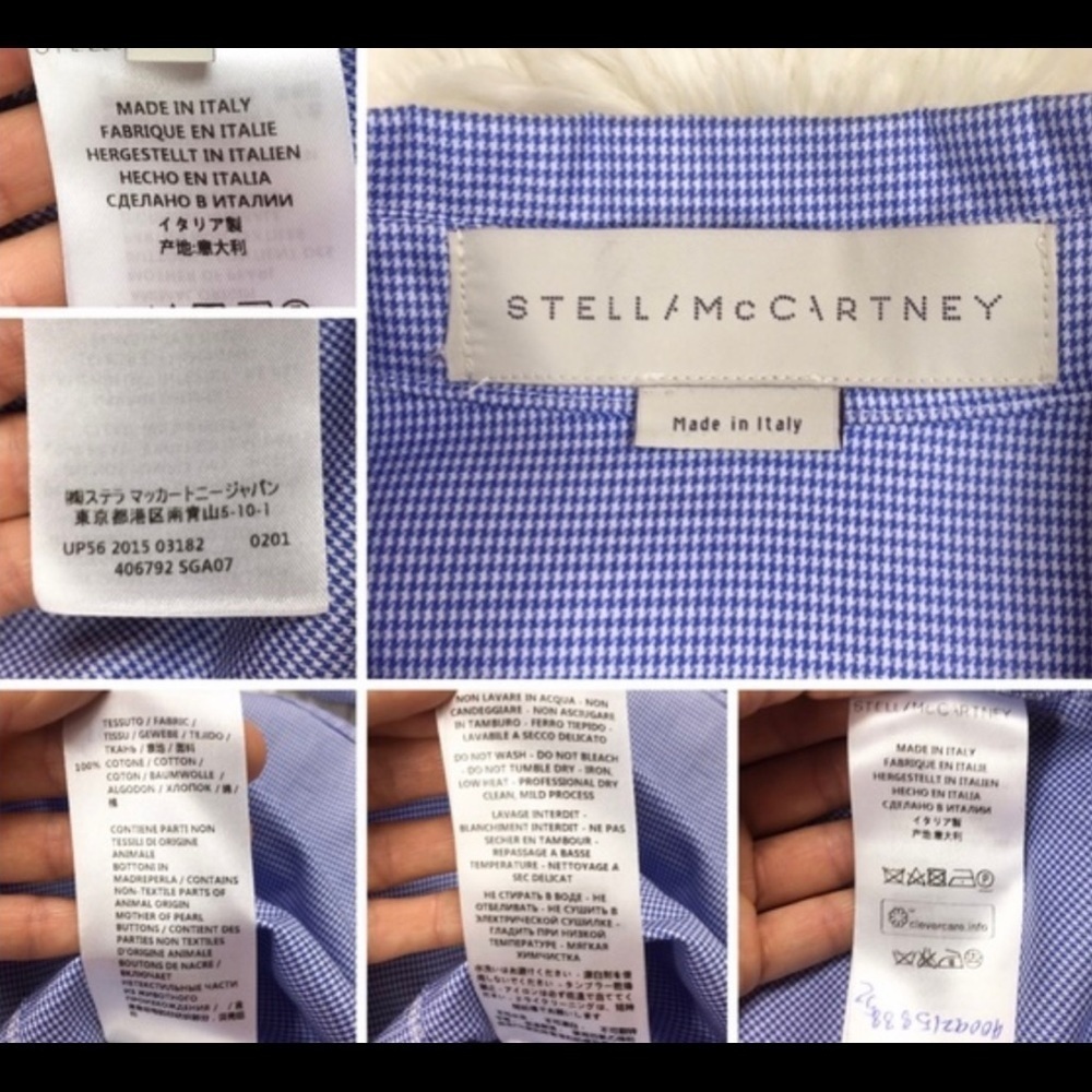 Stella McCartney Open Back Button Down Shirt IT 40 - Picture 4 of 5